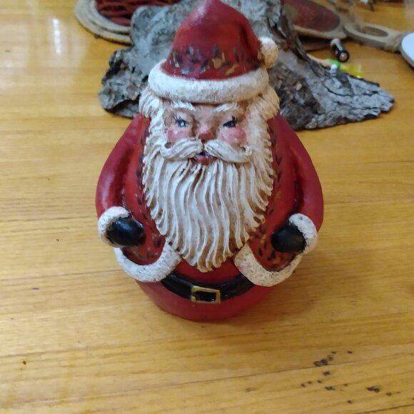 Vintage 1990 Jim Shore Christmas Santa Claus St. Nick Roly Poly 6" Heavy - Picture 9 of 10